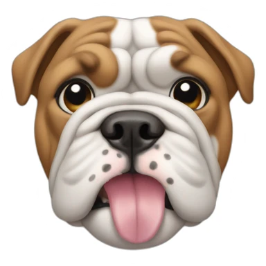 Bulldog chunky sticker