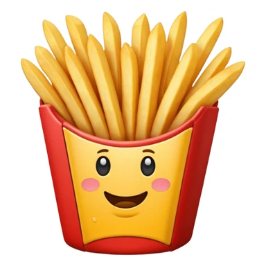 french fries sticker