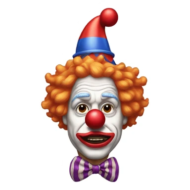 Trump as a clown sticker