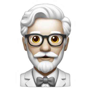 Colonel sanders in WhatsApp color sticker