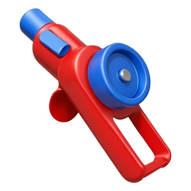 whistle in blue (#00A3E0) and red (#F9423A)  sticker