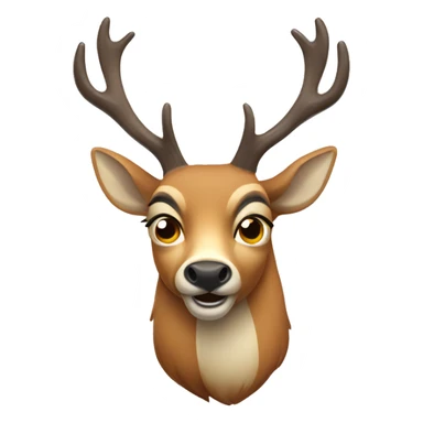 Silly swedish deer sticker
