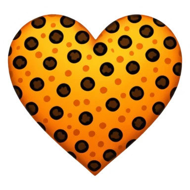 Leopard heart sticker