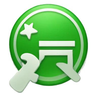 Green tick of whatsapp  sticker