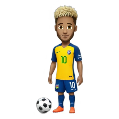 Neymar avec un caleçon sticker