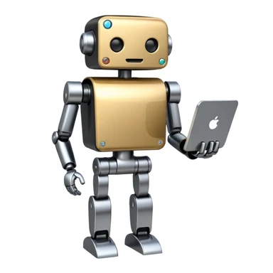 mailing bot black background sticker