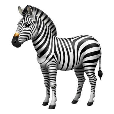 A zebra sticker