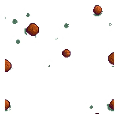 Mars with craters sticker