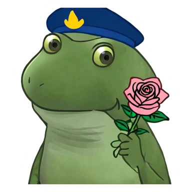 Toes and rose sticker