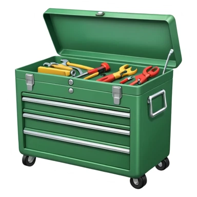 green mechanic tool table sticker
