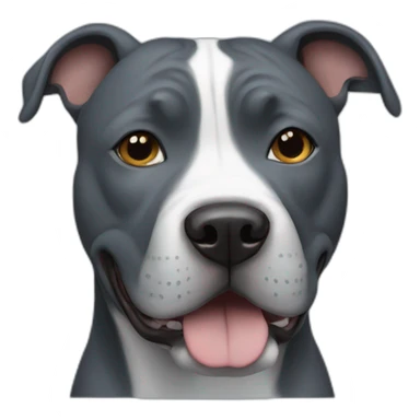 Blue Staffordshire terrier dog sticker