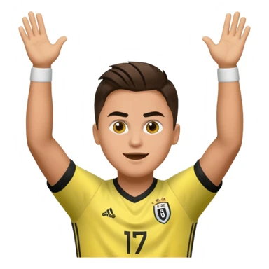 Hazme un emogi con la celebracion de paulo dybala sticker