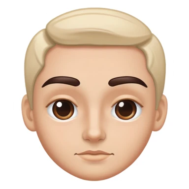 Laminated eyebrows sticker