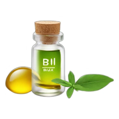 essential oils next to un bazar de bienestar text sticker