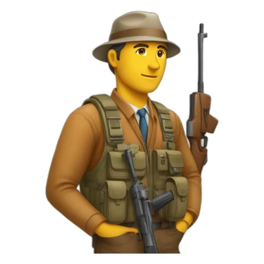 Un hunter avec ces entreprises  sticker