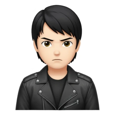 biker manga style sticker