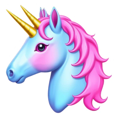 glowing pink neon sign that Shows a unicorn shape With a heart sticker