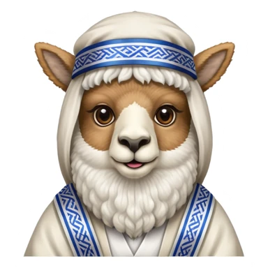 Alpaca rabbi sticker