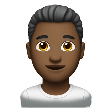 Small white man with a bun sticker