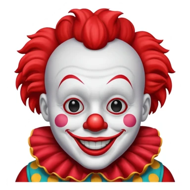 red clown red clothes sticker