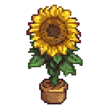 A sunflower sticker