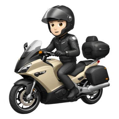 Le tapeur Jul avec la moto tmax sticker