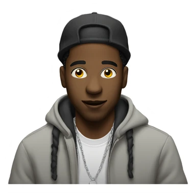 A black man rappin sticker