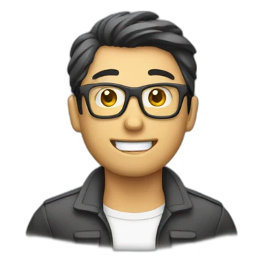 geek editing a video sticker