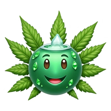 Crea un cogoyo de marihuana  sticker