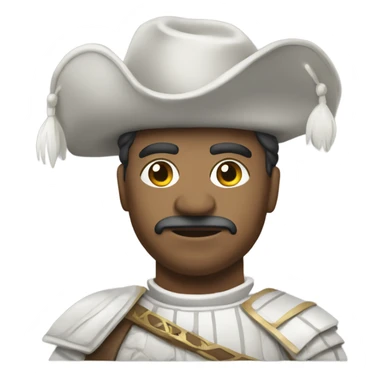 Conquistador all white ancestor sticker