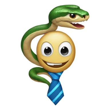 Snake wearing a tie sticker