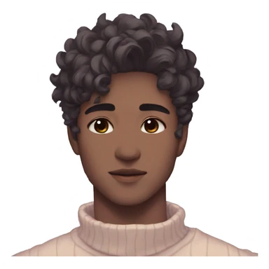 Gorgeous pastel anime style man with blushing face and butterflies aesthetic trending style sticker