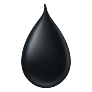 Black drop sticker