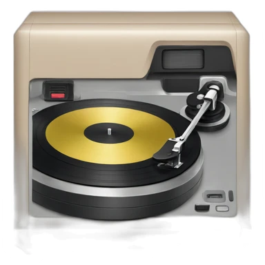 record player turnstyle sticker