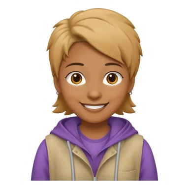 A lesbian with baggy clothes sticker