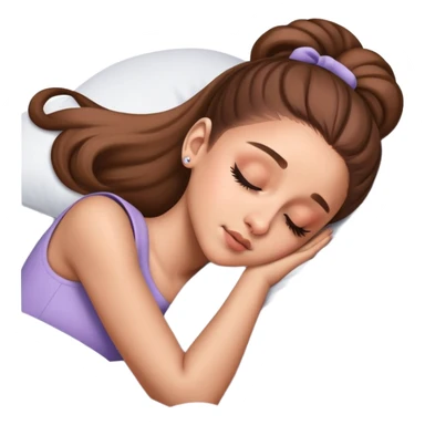Ariana Grande sleeping sticker