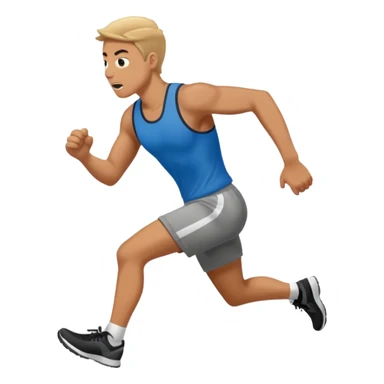 A person running because is robber sticker