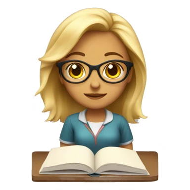 Physics girl studying  sticker