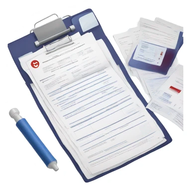 Blood testing documents sticker