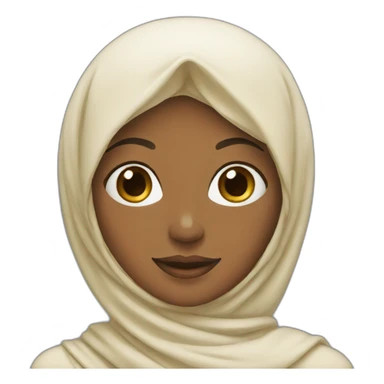 a french princess with a hijab sticker