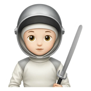 fencer baby sticker