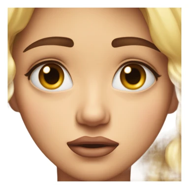 crying pouty face sticker