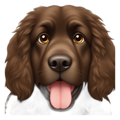 brown Newfoundland dog sticker