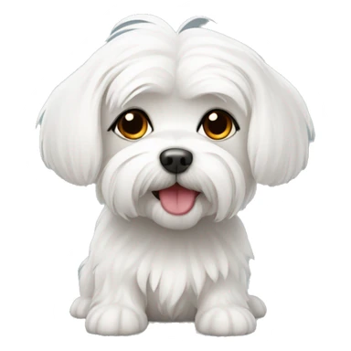cute Maltese dog sticker