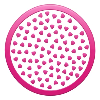 Pink confetti shower sticker