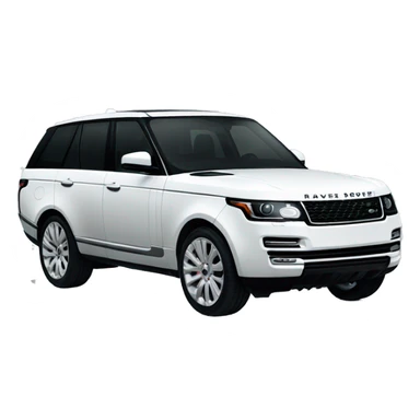 White Range Rover  sticker