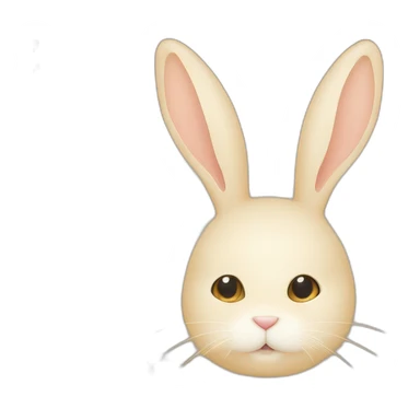 Lapin beige avec des luettes de soleil sticker