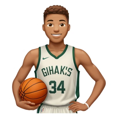 giannis Bucks smiling sticker