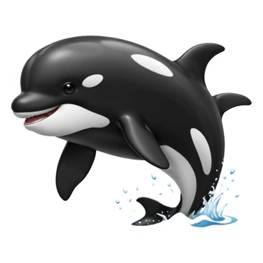 freindly orca emoji sticker