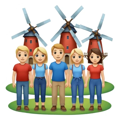 People with  Windmills sticker